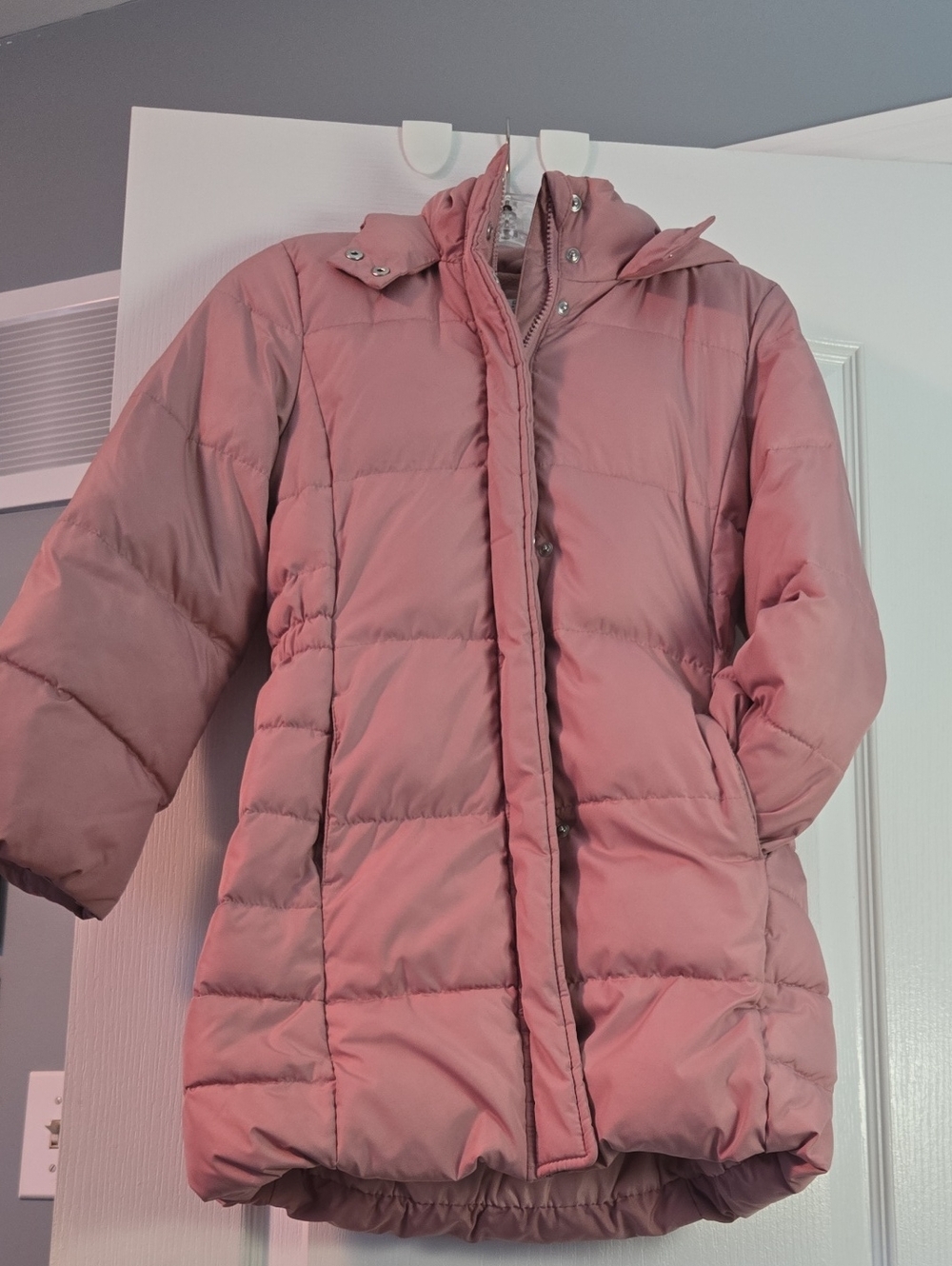 GAP Girl's Pink Puffer Coat with Hood